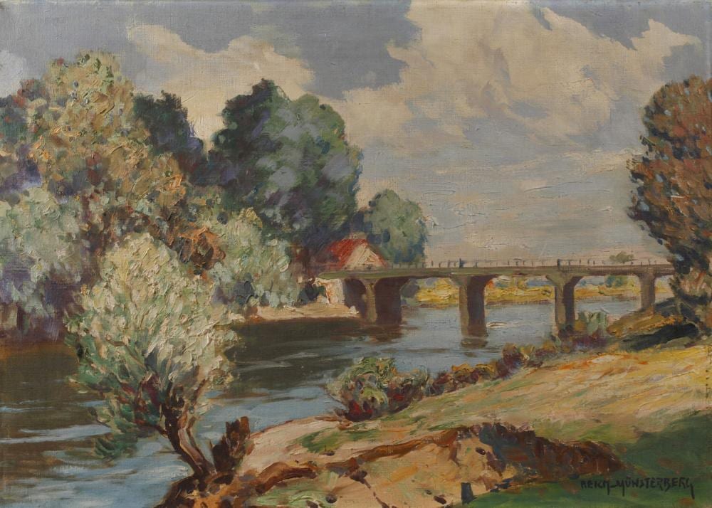 Eugen Reich-Münsterberg comparable auction result: eugen reich m nsterberg br cke in lingen