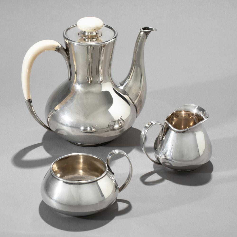 Svend Weihrauch comparable auction result: svend weihrauch frantz hingelberg coffee set mod 286 3 pieces