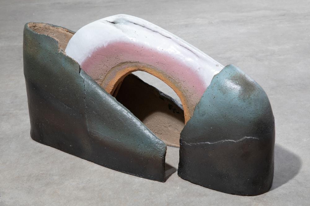 Philippe Lambercy comparable auction result: philippe lambercy large two piece sculpture