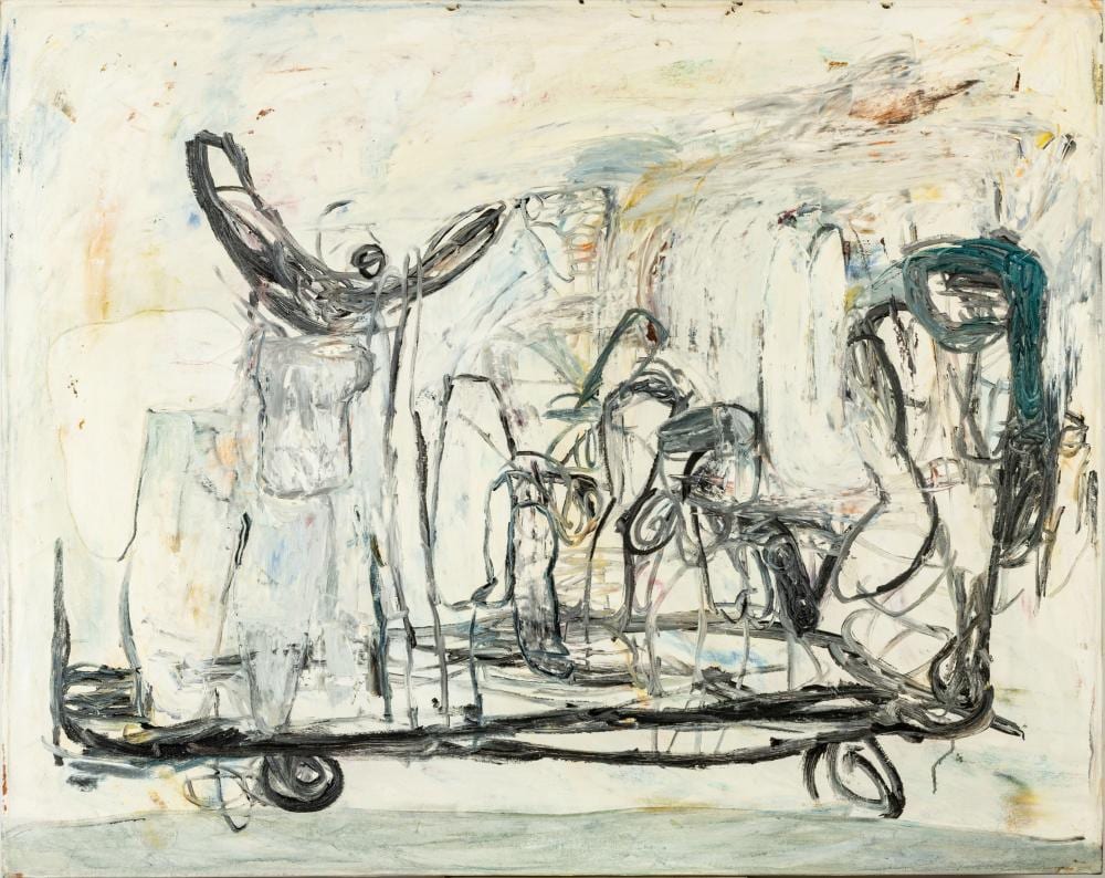 Brenda Joyce Goodman comparable auction result: brenda joyce goodman cass corridor nyc b 1943 oil on canvas 1987 untitled abstract h 48 w 60