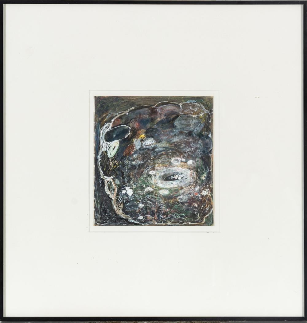 Brenda Joyce Goodman comparable auction result: brenda joyce goodman cass corridor nyc b gouache ink on paper 1996 untitled h 6 w 5 5