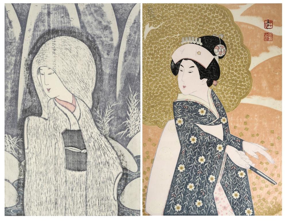 tsuruya kokei b 1946 two works · Abell Auction · 2022-11-03 Tsuruya Kokei comparable auction result: tsuruya kokei b 1946 two works