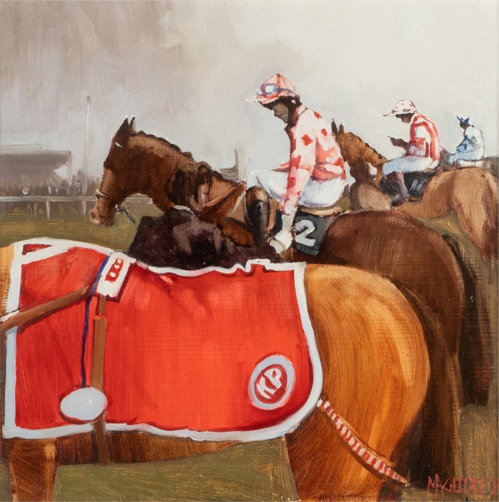Cecil Maguire comparable auction result: cecil maguire 1930 2020 silks at the start galway races