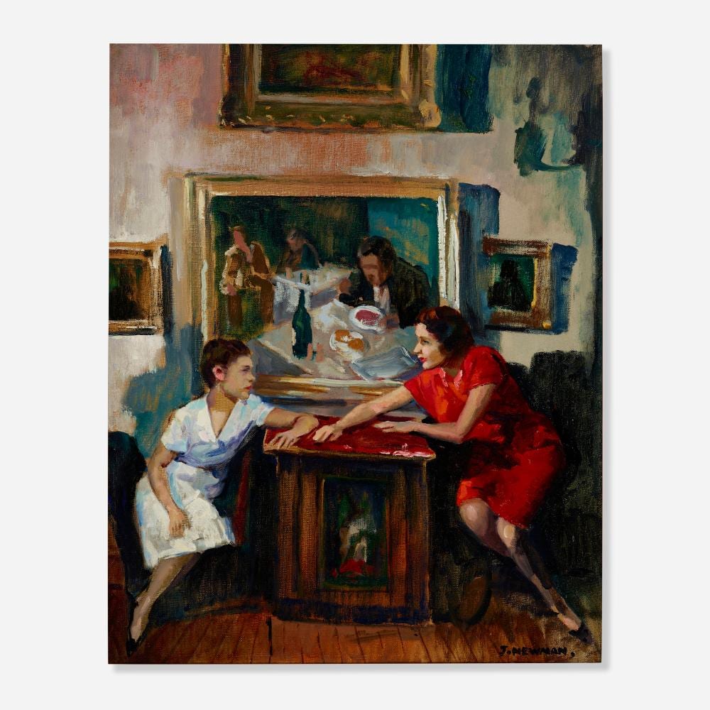 Joseph Newman, Heart to Heart sold by Rago Arts and Auction Center, lot 109 — auction record photograph
