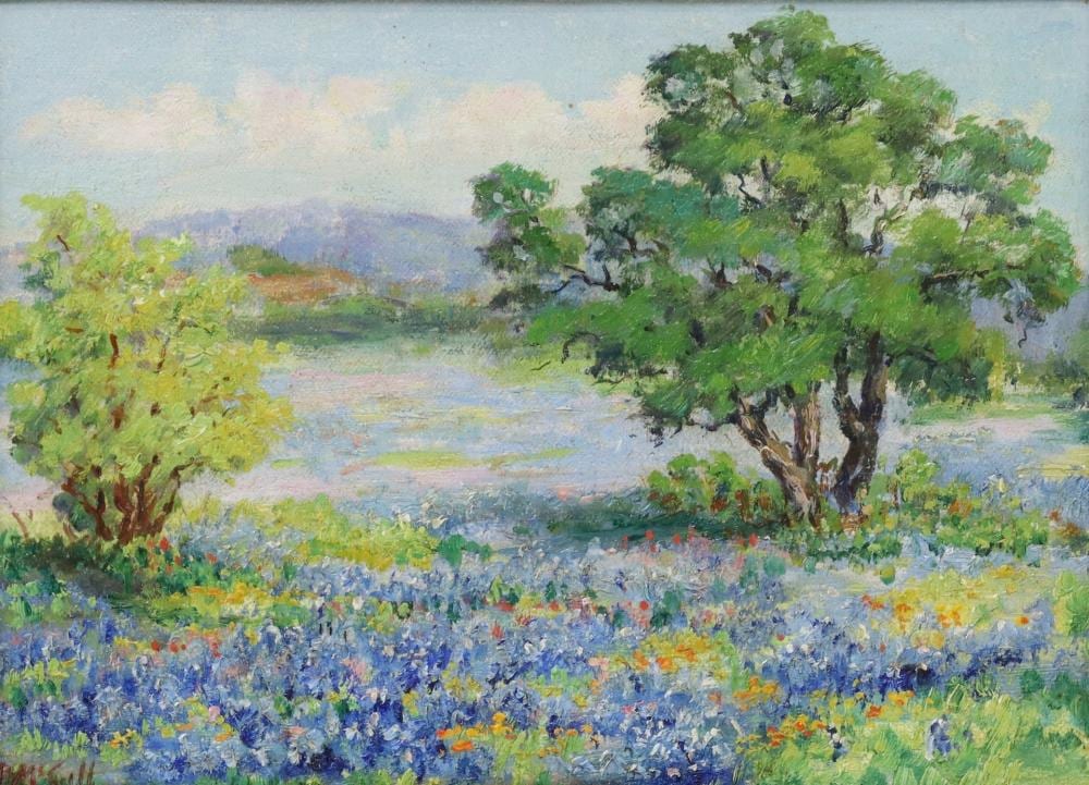 Eloise Polk McGill comparable auction result: eloise polk mcgill tx 1868 1939 bluebonnets