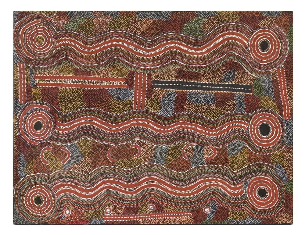 Paddy Japaljarri Sims comparable auction result: paddy japaljarri sims d 2010 aboriginal painting