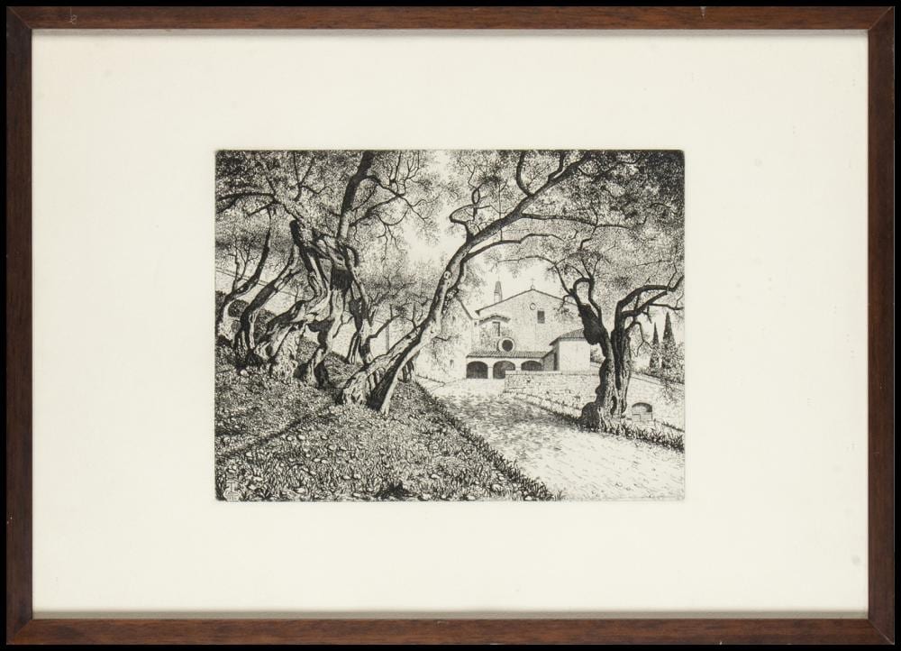 Laurenzio Laurenzi comparable auction result: laurenzio laurenzi 1878 1946 chiesa di san damiano ad assisi 1924