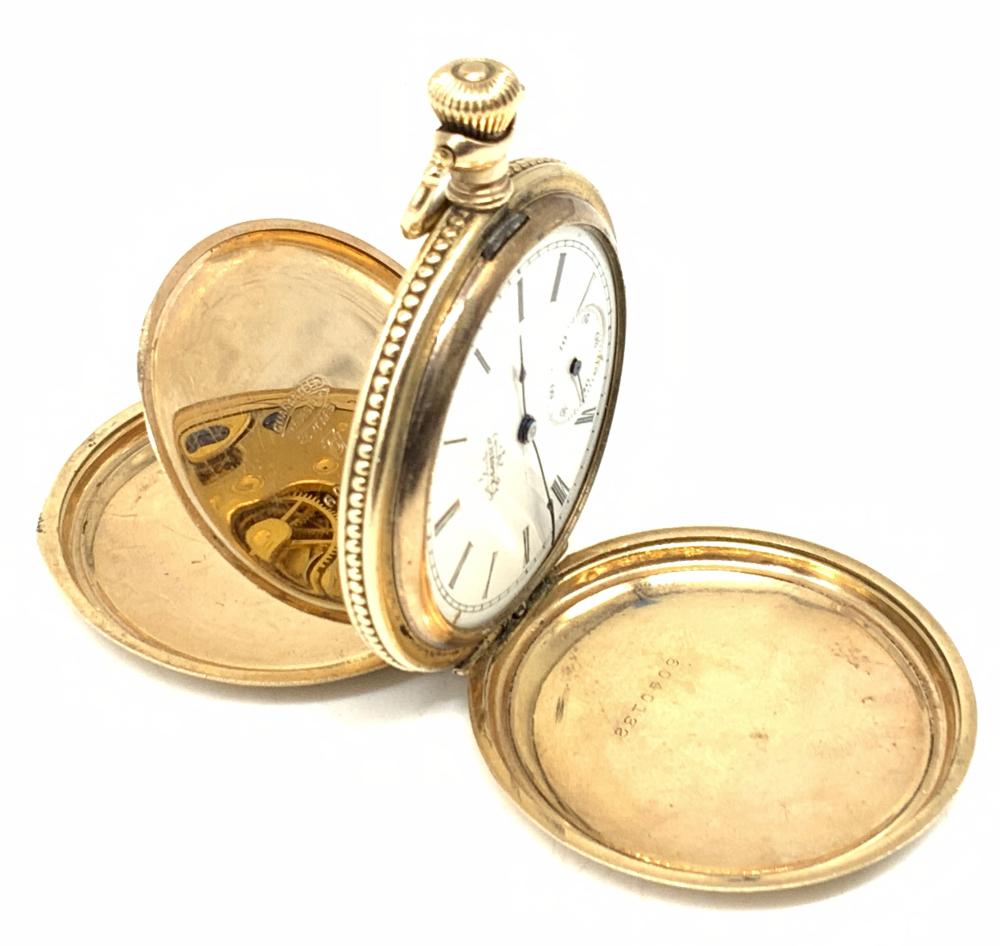 Auction comp thumbnail for ELGIN Antique 14K GOLD Pocket Watch #6040132 (The Benefit Shop Foundation Inc., Lot 138)
