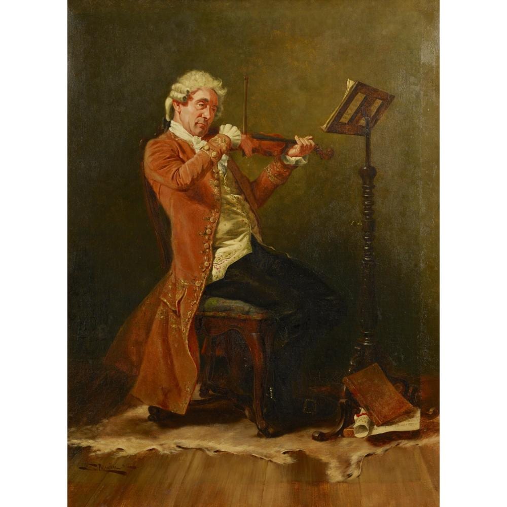 Stephen (1890) Lewin comparable auction result: stephen lewin british 1822 1913 the violinist