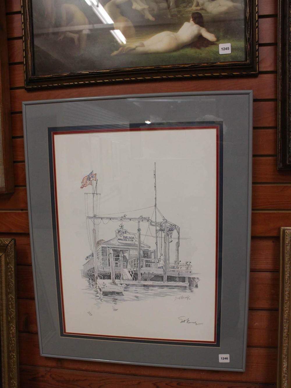 Scott Kennedy comparable auction result: scott kennedy print balboa angling club