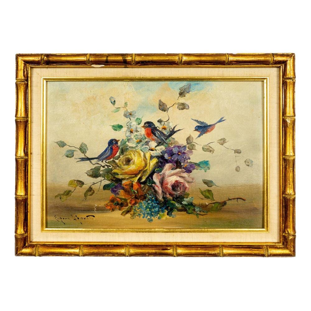 Eugene LaForet comparable auction result: eugene laforet american 20th c oil painting still life