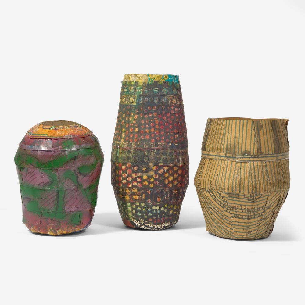 Ed Rossbach comparable auction result: ed rossbach american 1914 2002 three vases usa 1987