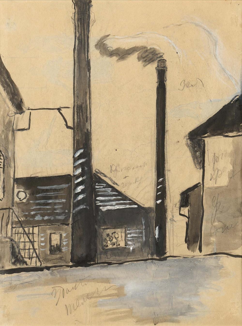 Marianne Werefkin comparable auction result: marianne von werefkin glasbl serei bei nacht
