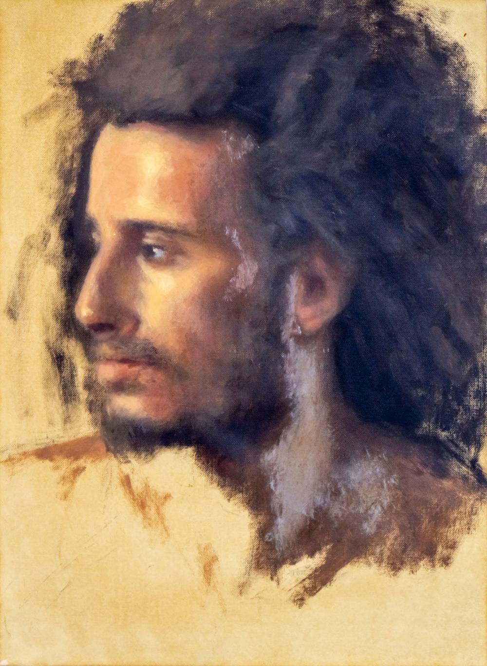 Aram Gershuni comparable auction result: aram gershuni b 1967 portrait oil on canvas mounted on board 2009