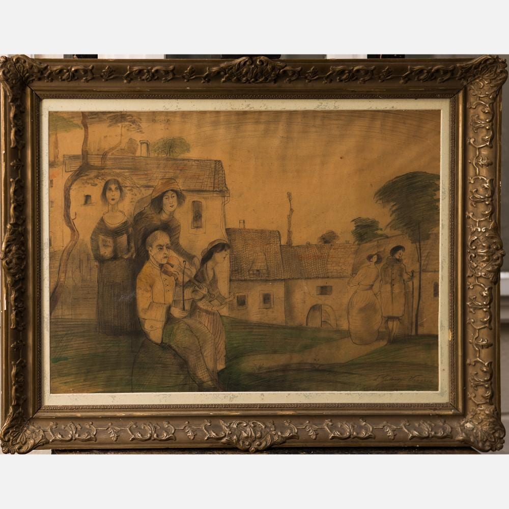 Lajos Gulácsy comparable auction result: lajos gul csy 1882 1932 attributed