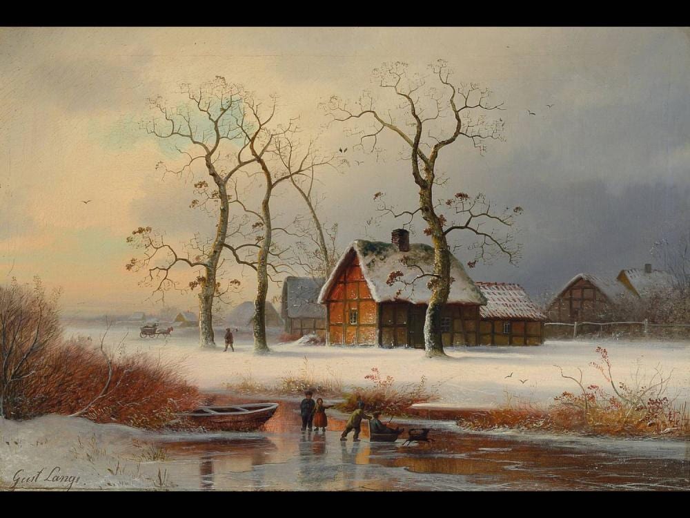 Gustav Lange comparable auction result: gustav lange 1811 m hlheim 1887 d sseldorf german