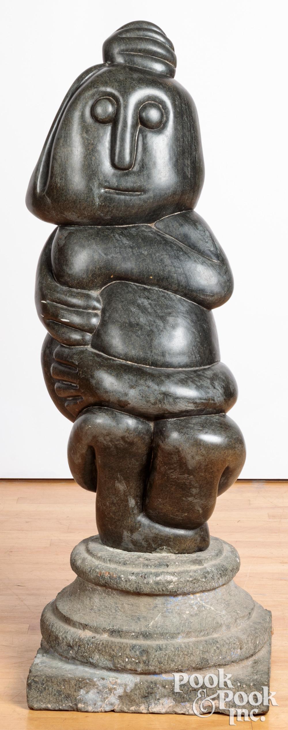 Fanizani Akuda comparable auction result: fanizani akuda massive stone shona sculpture