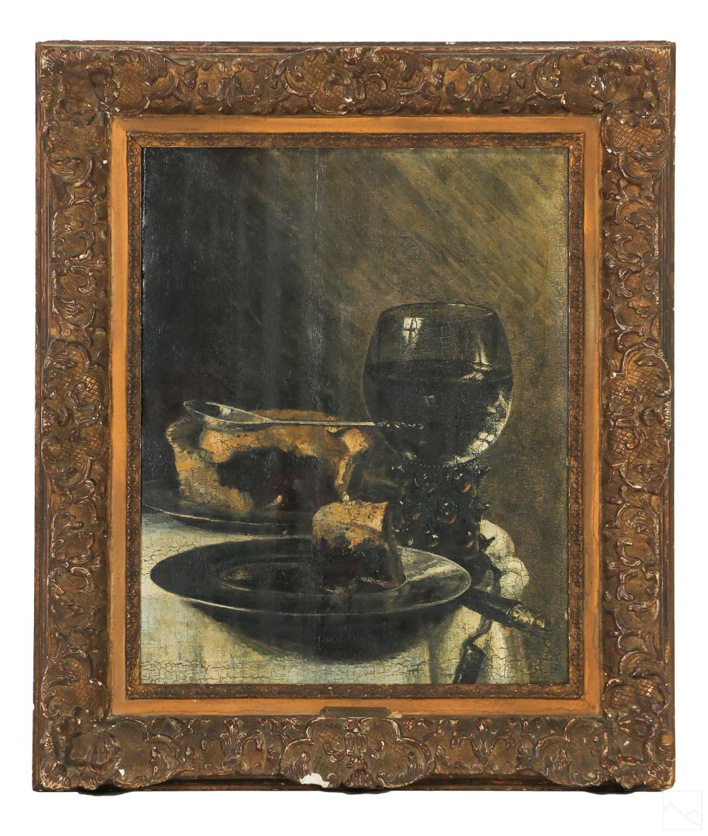 17C. Still Life Painting attributed to Willem Heda sold by Hill Auction Gallery, lot 453 — auction record photograph
