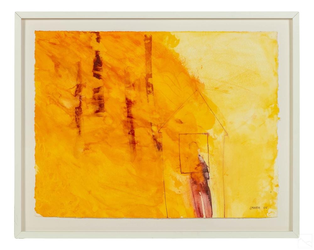 Lorna Marsh comparable auction result: lorna marsh 1949 2022 abstract landscape painting