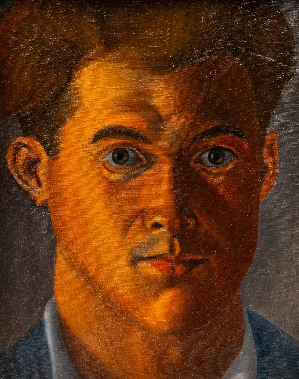 Gaston Relens comparable auction result: gaston relens 1909 2011 self portrait oil on canvas marouflated on board dated 1930