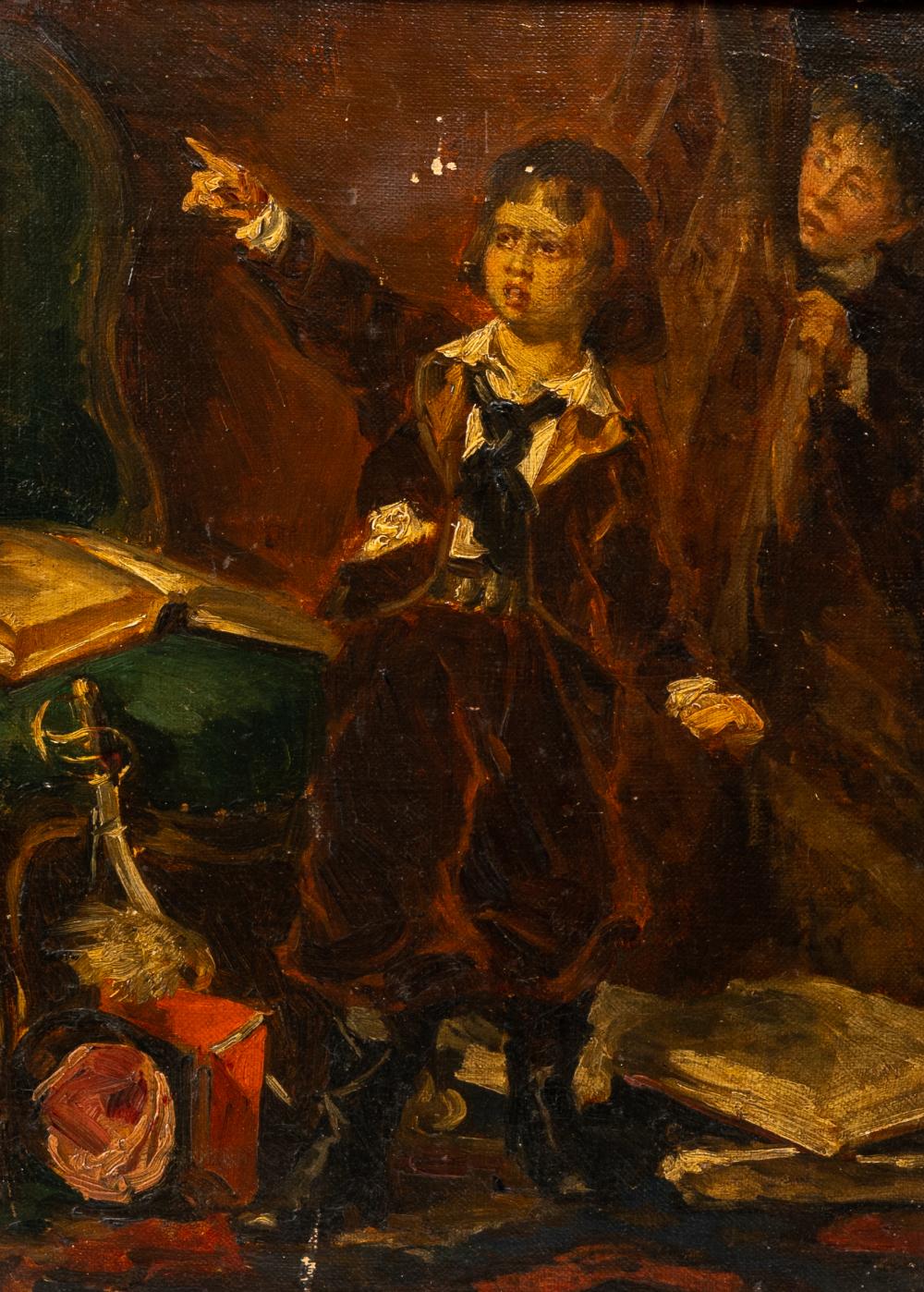 Edouard Agneessens comparable auction result: edouard agneessens 1842 1885 the young tsar oil on canvas marouflated on panel