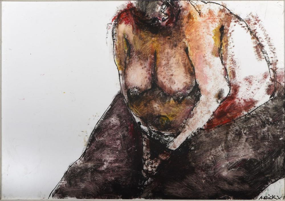 Lydie Arickx comparable auction result: lydie arickx n e en 1954 sans titre dessin au
