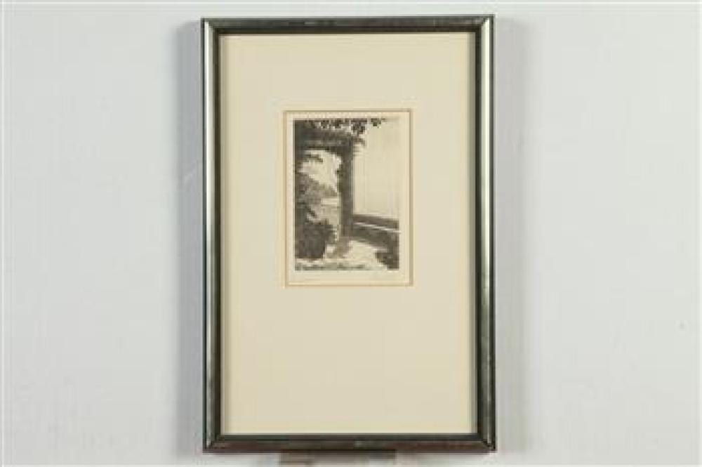 Laurenzio Laurenzi comparable auction result: laurenzio laurenzi italian 1878 1946 amalfi 1931 engraving pencil signed and titled framed not examined out of frame