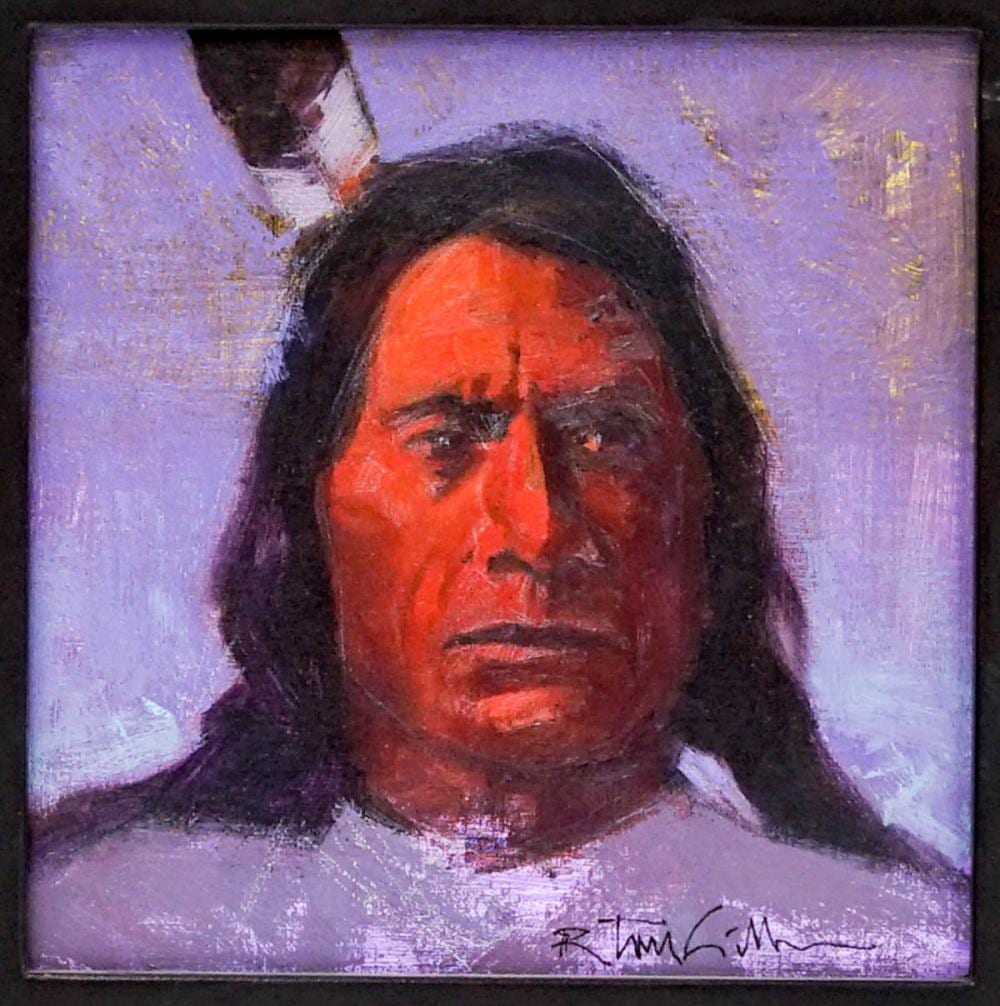 Tom Gilleon comparable auction result: r tom gilleon born 1942 signed original oil