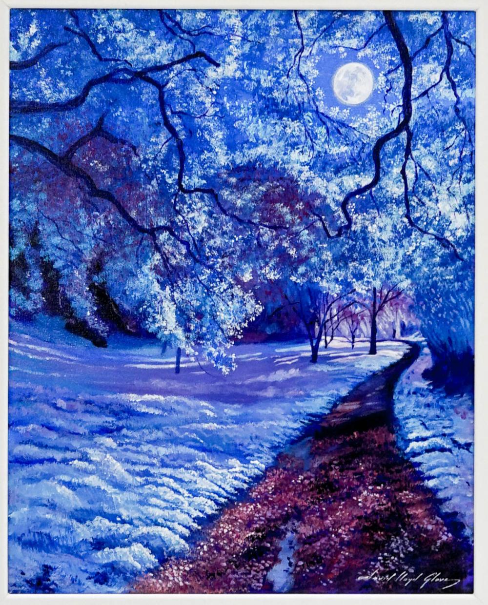 David Lloyd Glover comparable auction result: david lloyd glover original oil painting