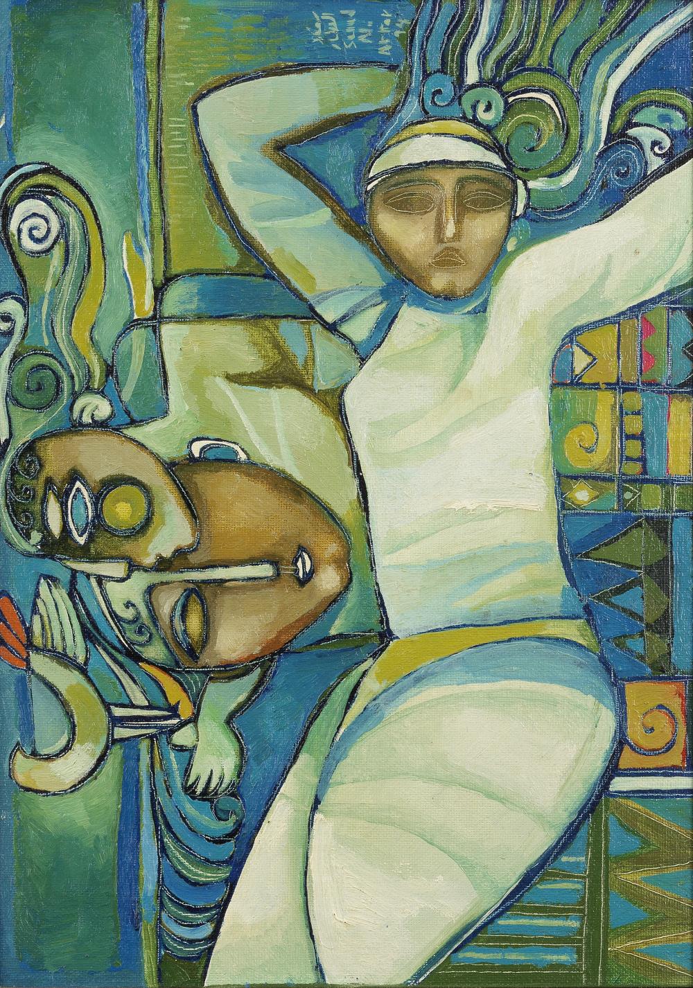 Suad al-Attar comparable auction result: suad al attar iraq born 1942 inspired by a poem