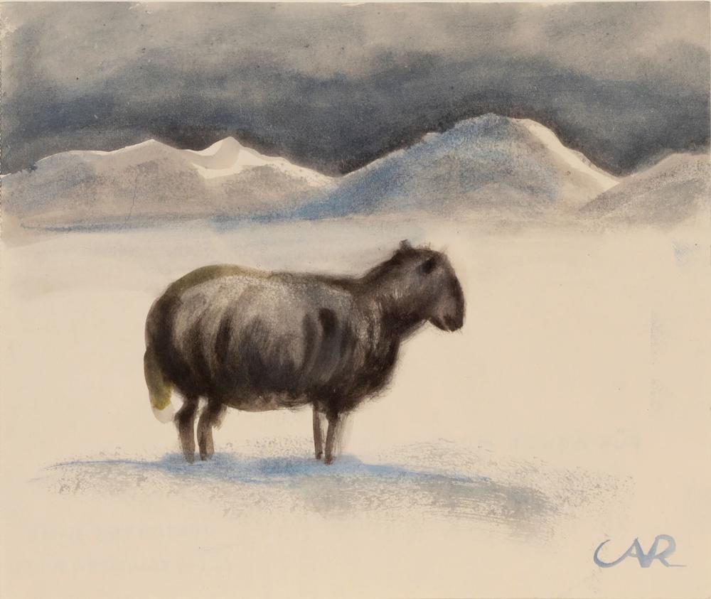 Anita Rée comparable auction result: anita r e hamburg 1885 kampen 1933 sheep in the dunes