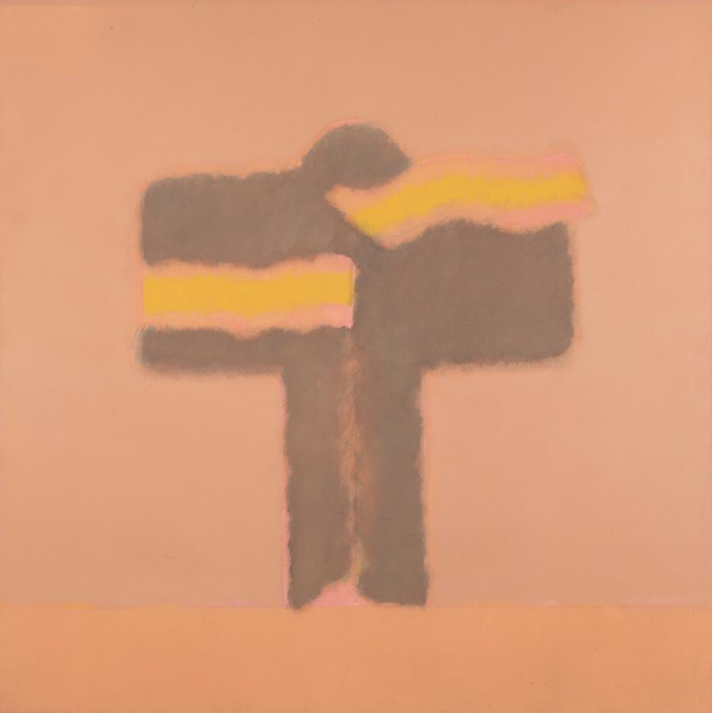 Manuel Hernández (1928-2014) S/T, sf. Acrílico sobre lienzo Medidas: 140 x 140 cm comparable sale