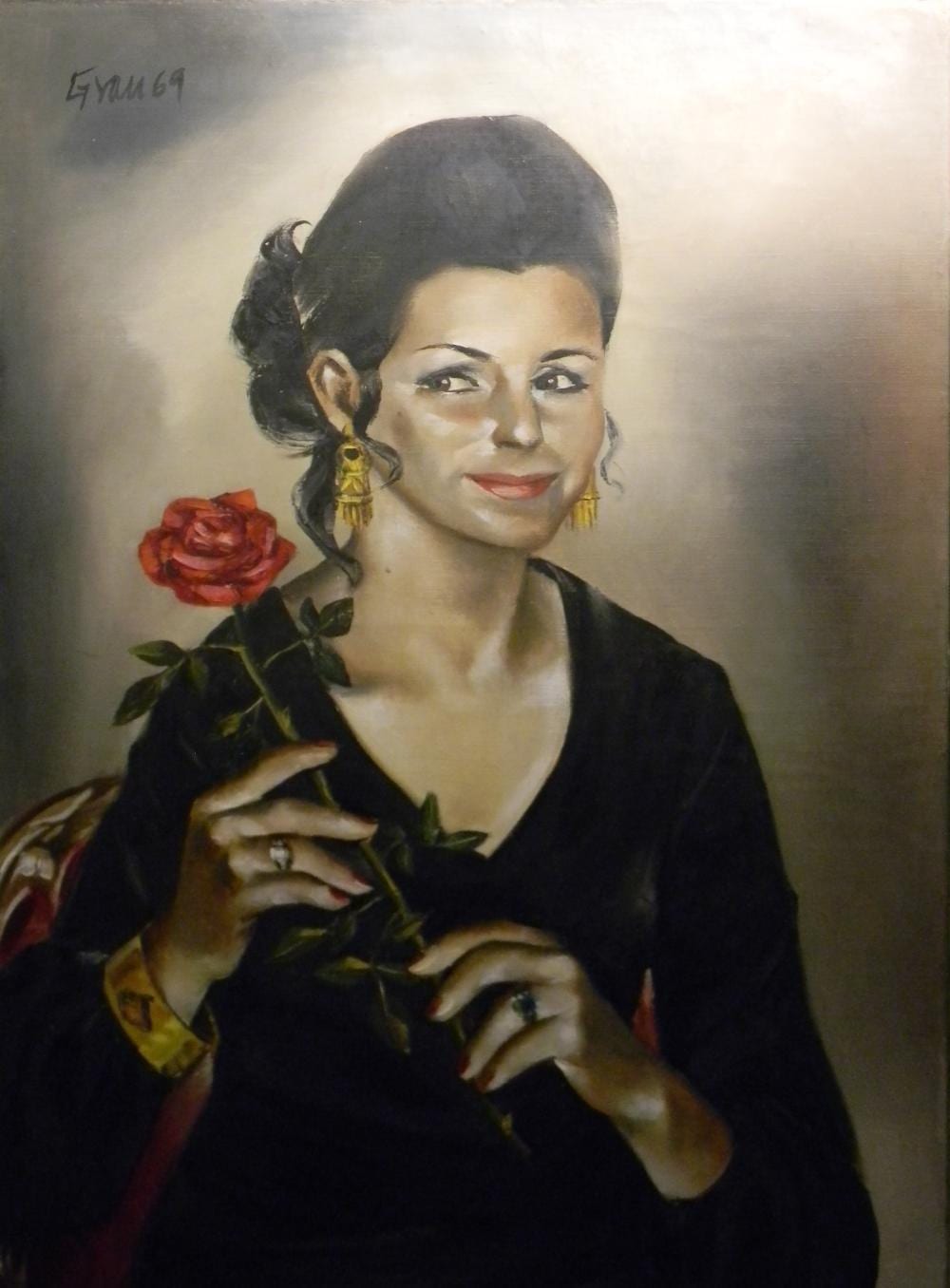 Enrique Grau (1920-2004) S/T, 1969 Óleo sobre lienzo Medidas: 100 x 75 cm comparable sale