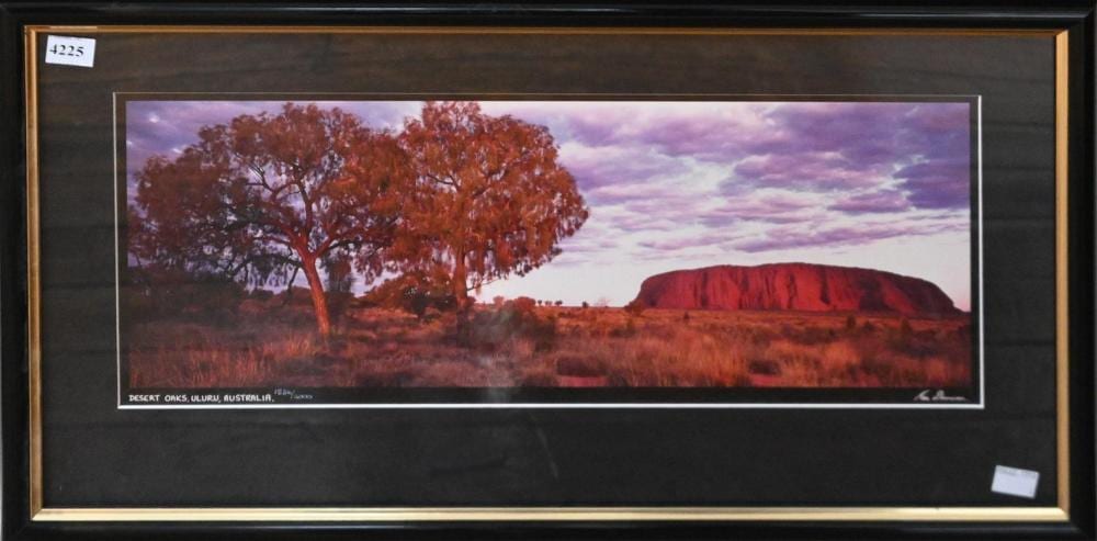 Ken Duncan comparable auction result: ken duncan desert oaks uluru photographic print ed 1536 2000 18 x 45cm frame size 34 x 59cm provenance the national austra