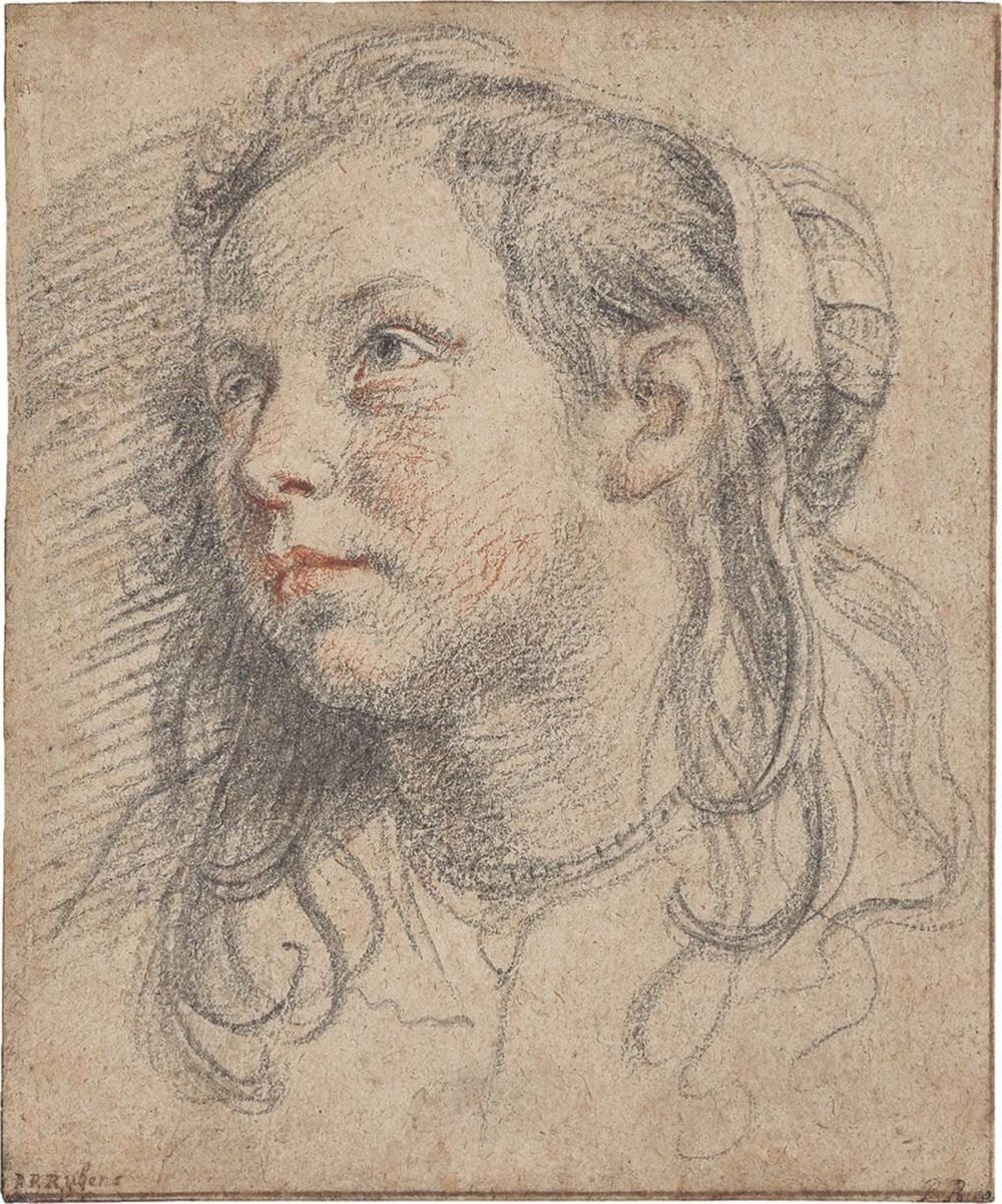 Jan Cossiers comparable auction result: portr t eines jungen m dchens mit langem haar