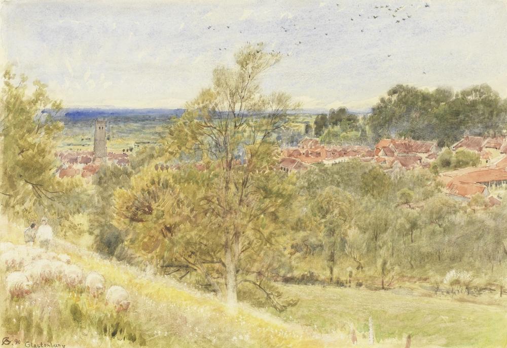Albert Goodwin, RWS comparable auction result: albert goodwin rws british 1845 1932 glastonbury