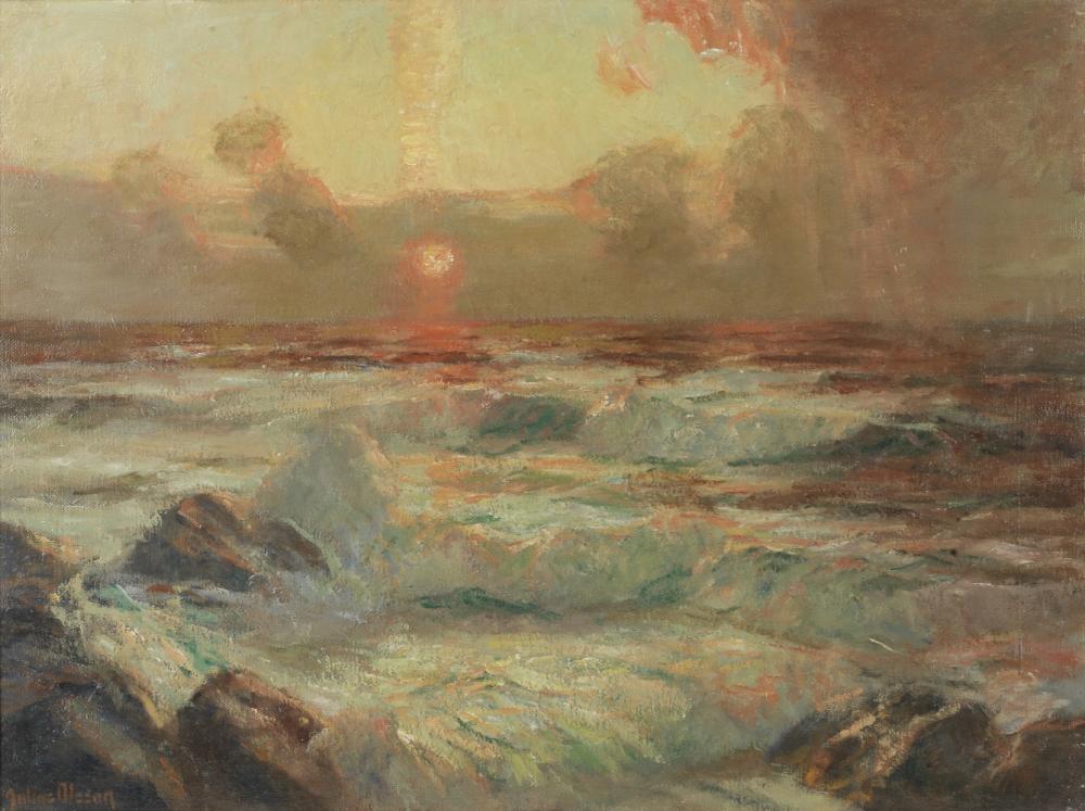Julius Olsson (British, 1864-1942) Golden glow sold by Bonhams, lot 153 — auction record photograph