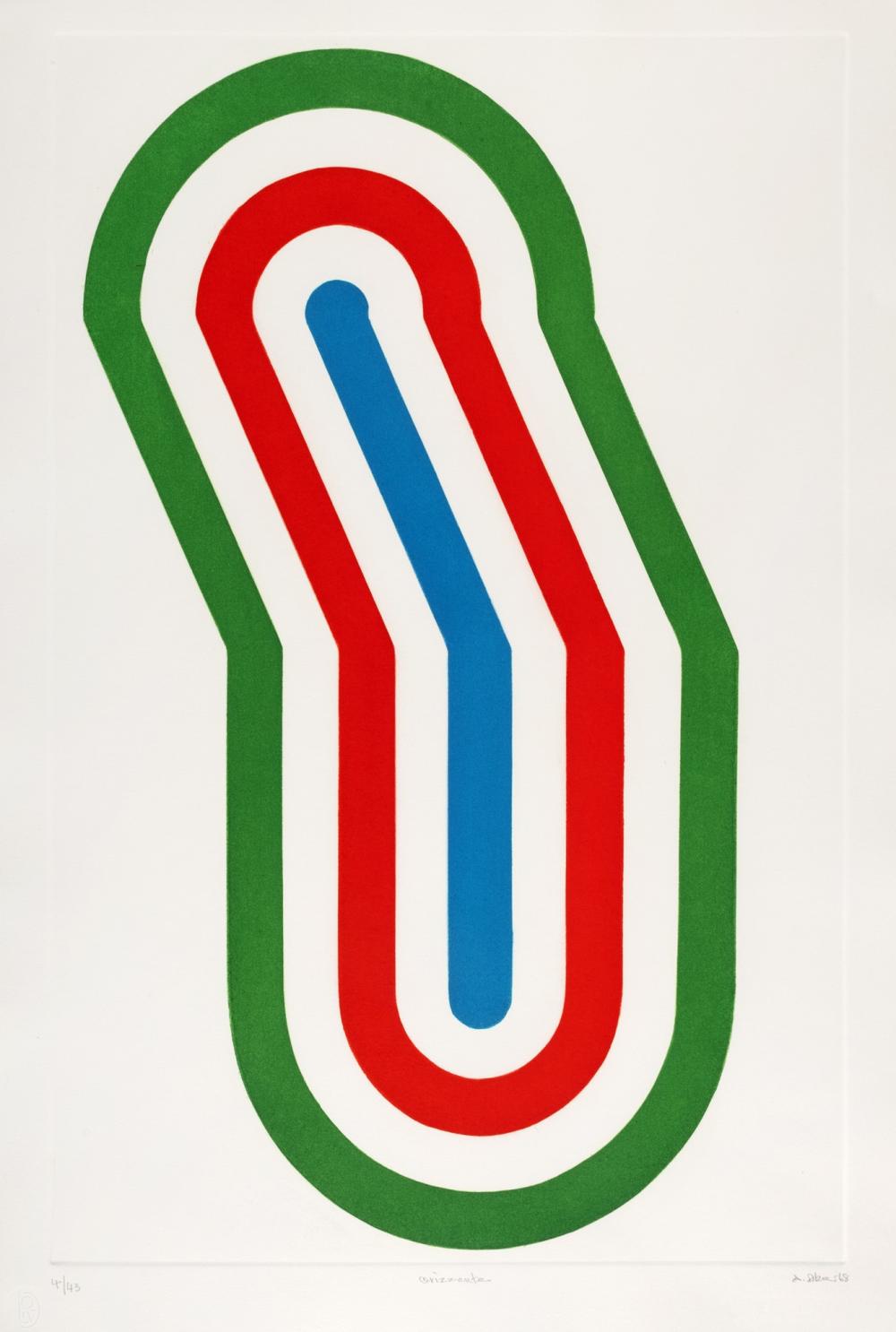 Nobuya Abe comparable auction result: nobuya abe 1913 1971 horizon 1968