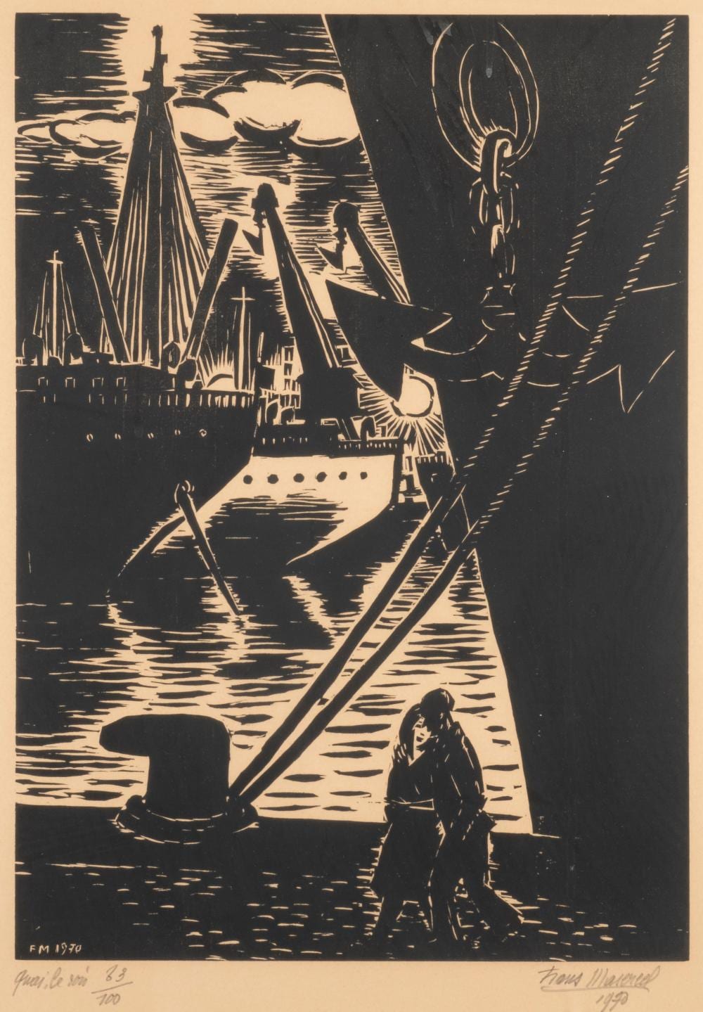 frans masareel quai le soir · Hargesheimer Kunstauktionen Düsseldorf · 2022-12-09 Frans Masareel comparable auction result: frans masareel quai le soir