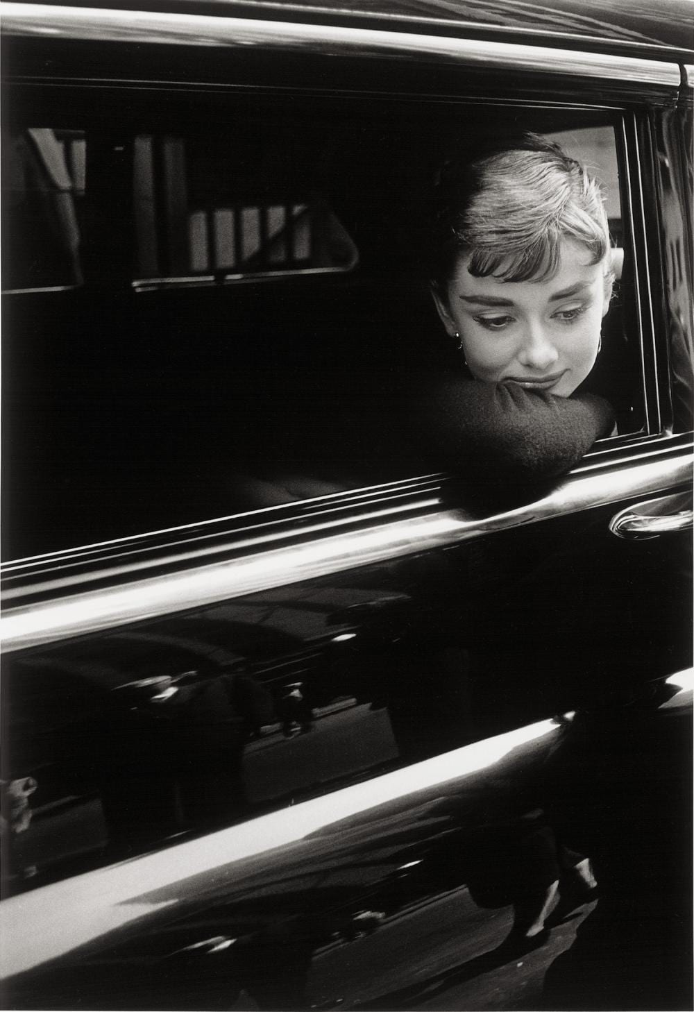Billy Wilder comparable auction result: stock dennis audrey hepburn during the filming of sabrina directed by billy wilder