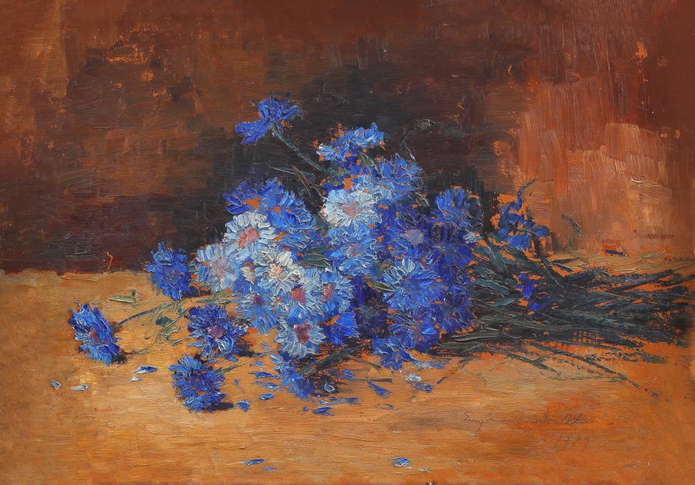Eugenia Filotti Atanasiu comparable auction result: eugenia filotti atanasiu cornflower bouquet