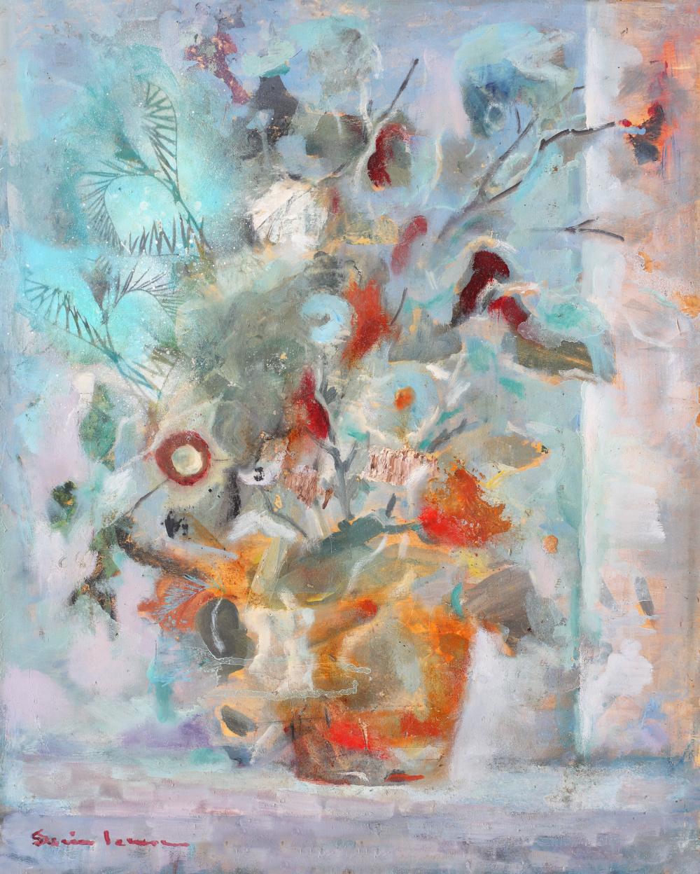 Sorin Ionescu comparable auction result: sorin ionescu vase with flowers