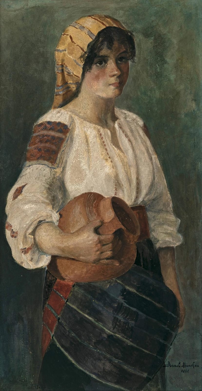 Daniel Israel comparable auction result: daniel israel girl with jug