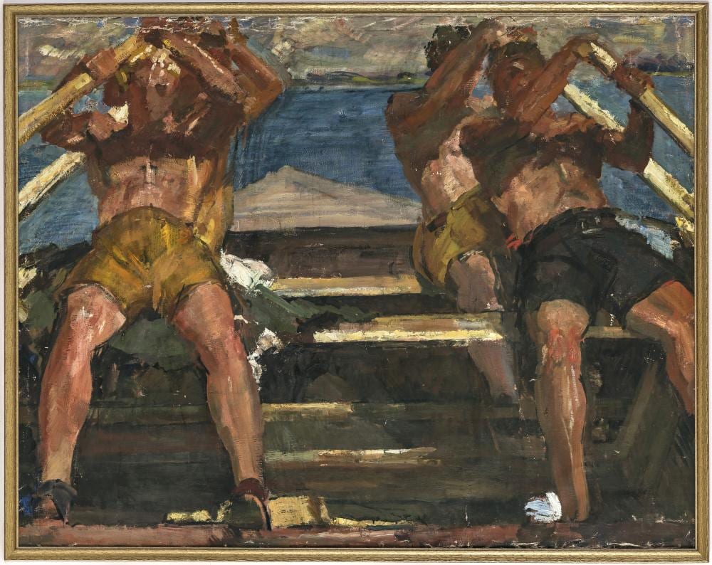 Hermann Groeber comparable auction result: hermann groeber the rowers