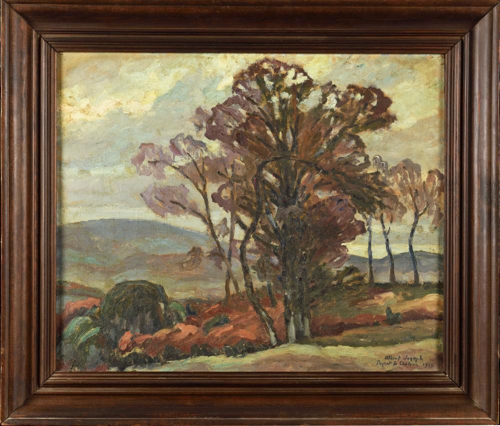Albert Joseph comparable auction result: albert joseph 1868 1952 paysage de peyrat le ch teau huile
