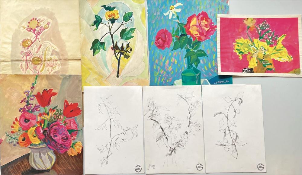 Jacqueline Vanden Abbeelen Russo comparable auction result: jacqueline vanden abbeelen russo 1926 2021 lot de 18 tudes v g tales et bouquets de fleurs