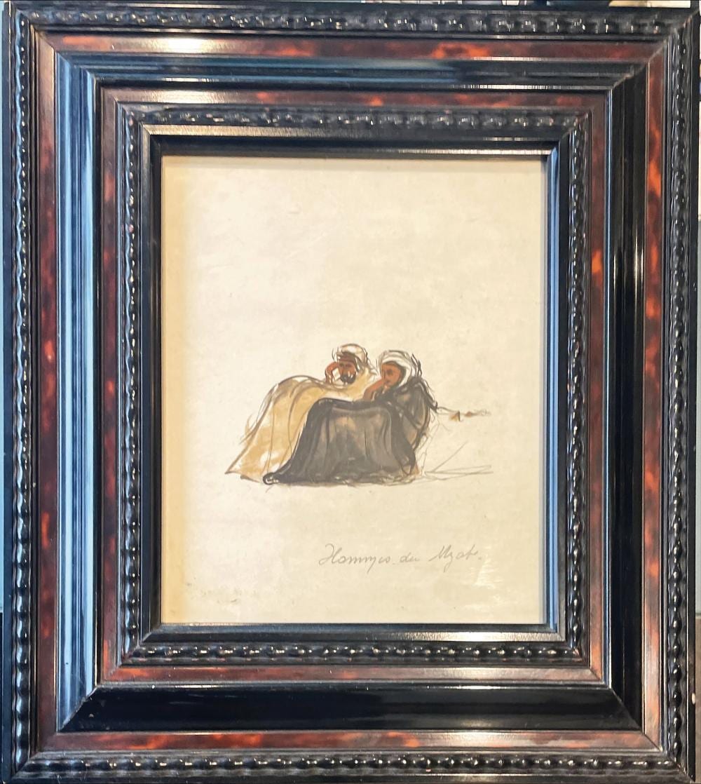 Paul-Elie Dubois comparable auction result: paul elie dubois 1886 1949 hommes du hoggar estampe circa 30 non sign e annot e en bas droite