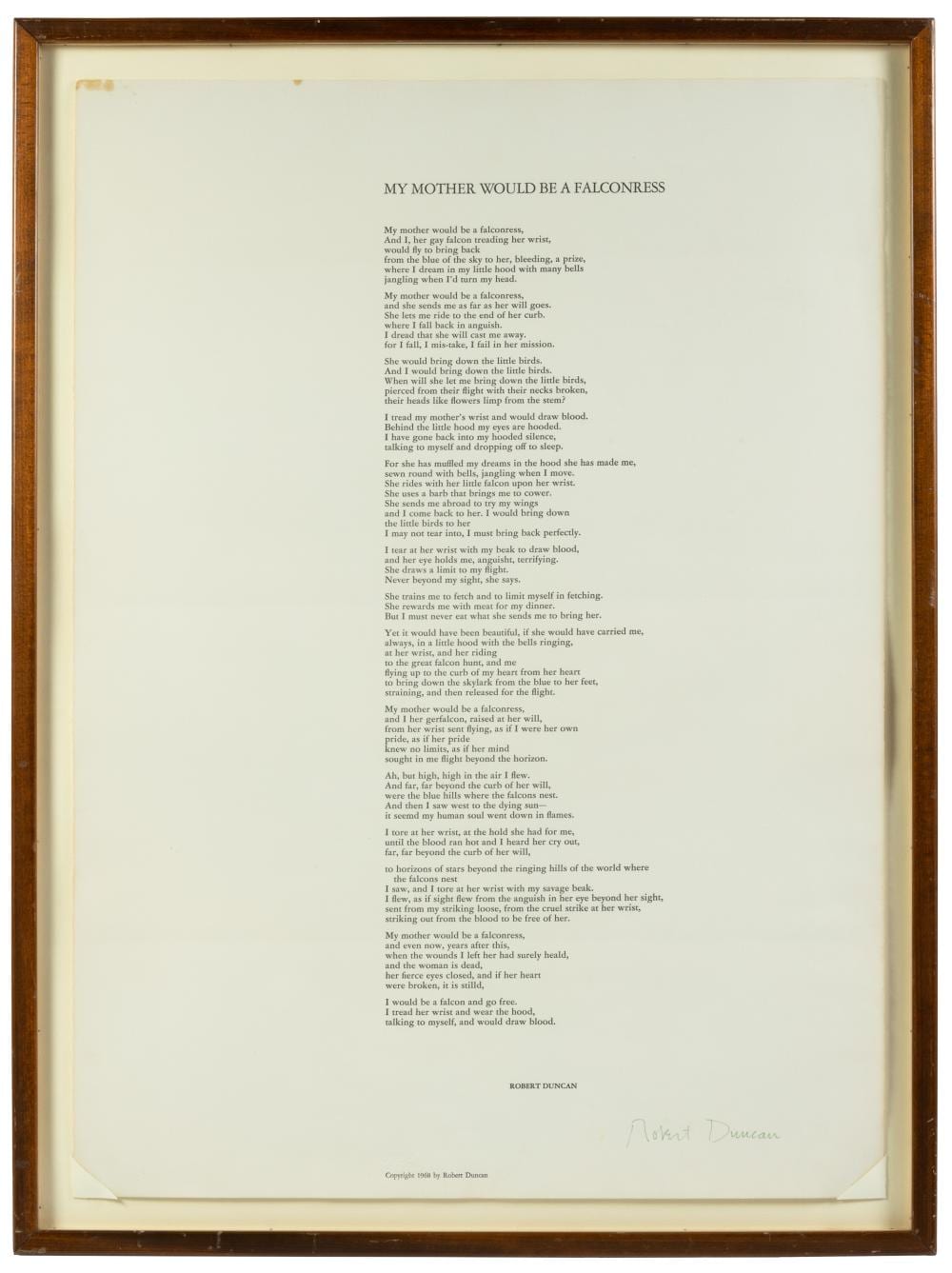 robert duncan signed broadside 1 179 · PBA Galleries Auctions & Appraisers · 2022-12-01 Robert Duncan comparable auction result: robert duncan signed broadside 1 179