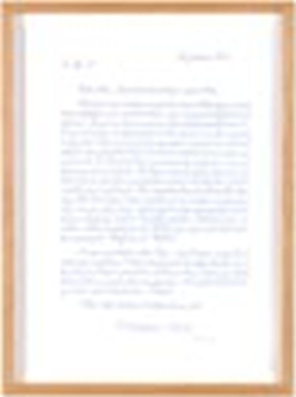 Danh Vo comparable auction result: danh vo b 1975 2 2 1861 letter 29 5 x 20 5cm