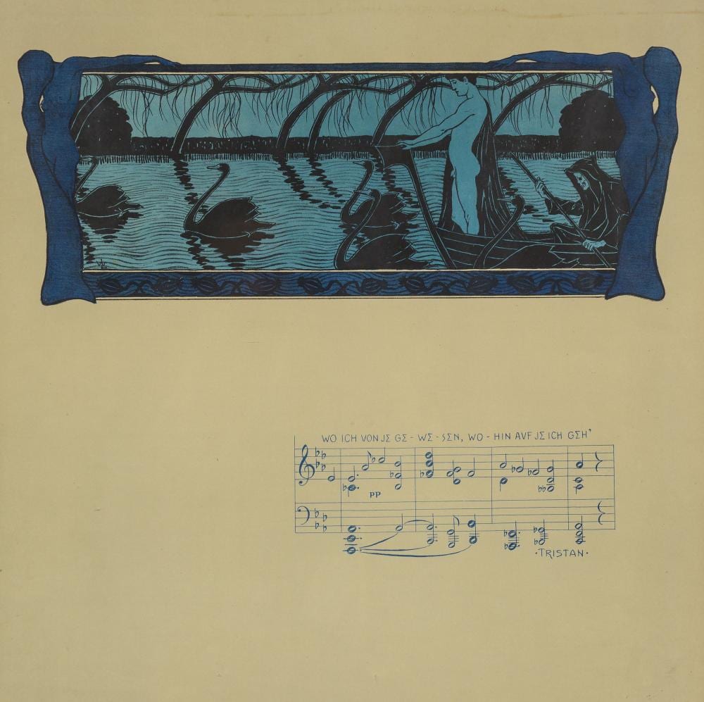 Wilhelm List comparable auction result: wilhelm list austrian 1864 1918 lithograph tristan 1899 signed titled verso 54 x 49 sheet size